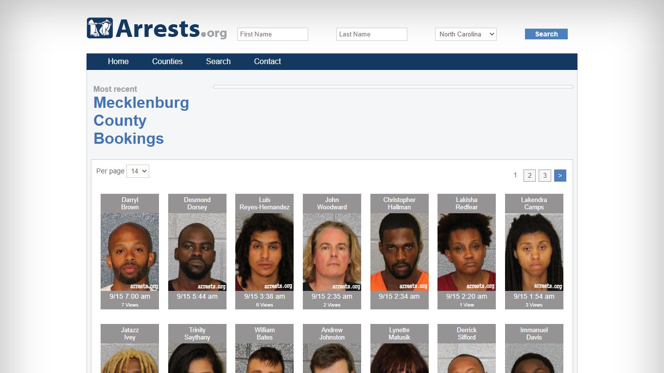 Mecklenburg County Arrests and Inmate Search